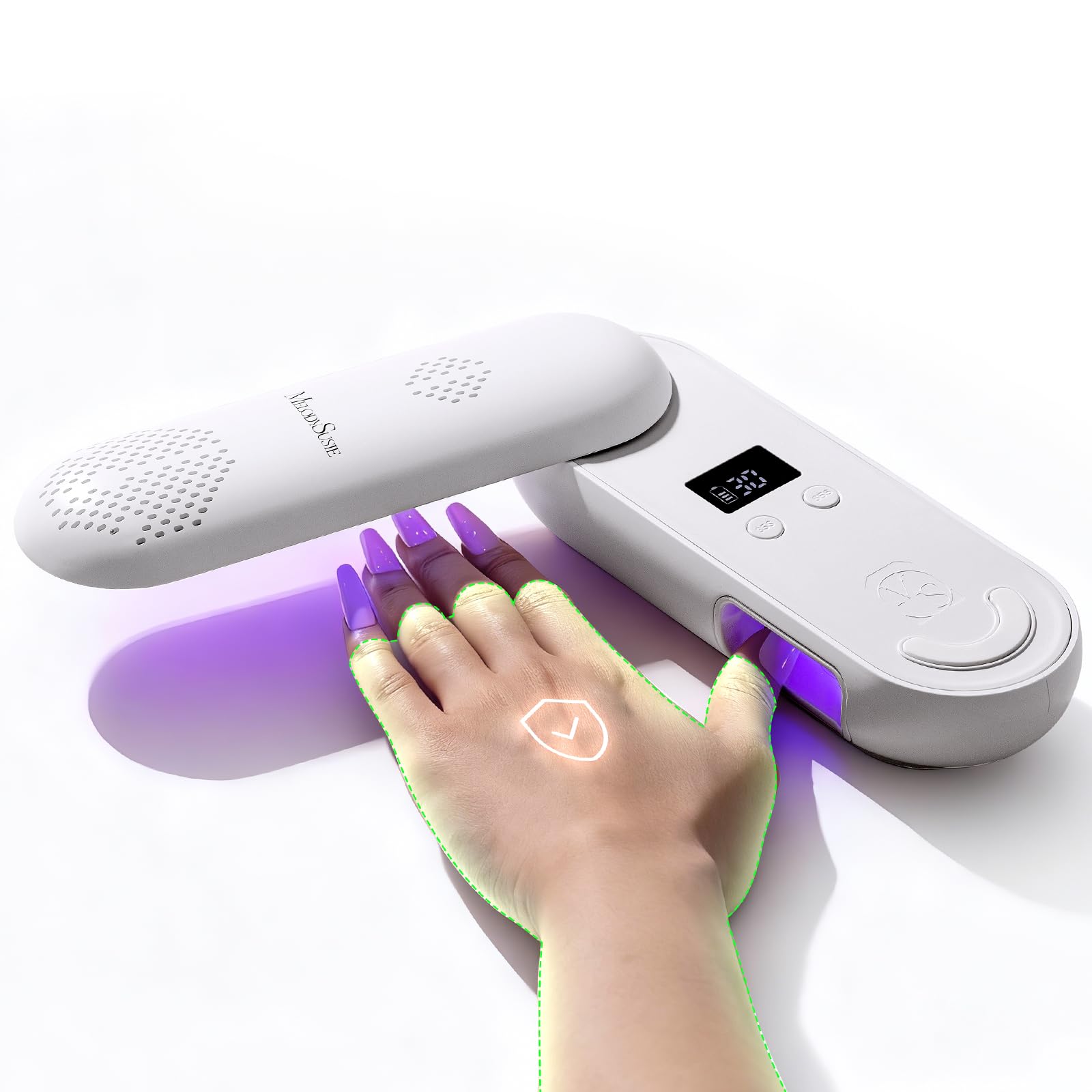 Amazon.com: MelodySusie Compact Cordless UV Nail Lamp, P-PLUS20F